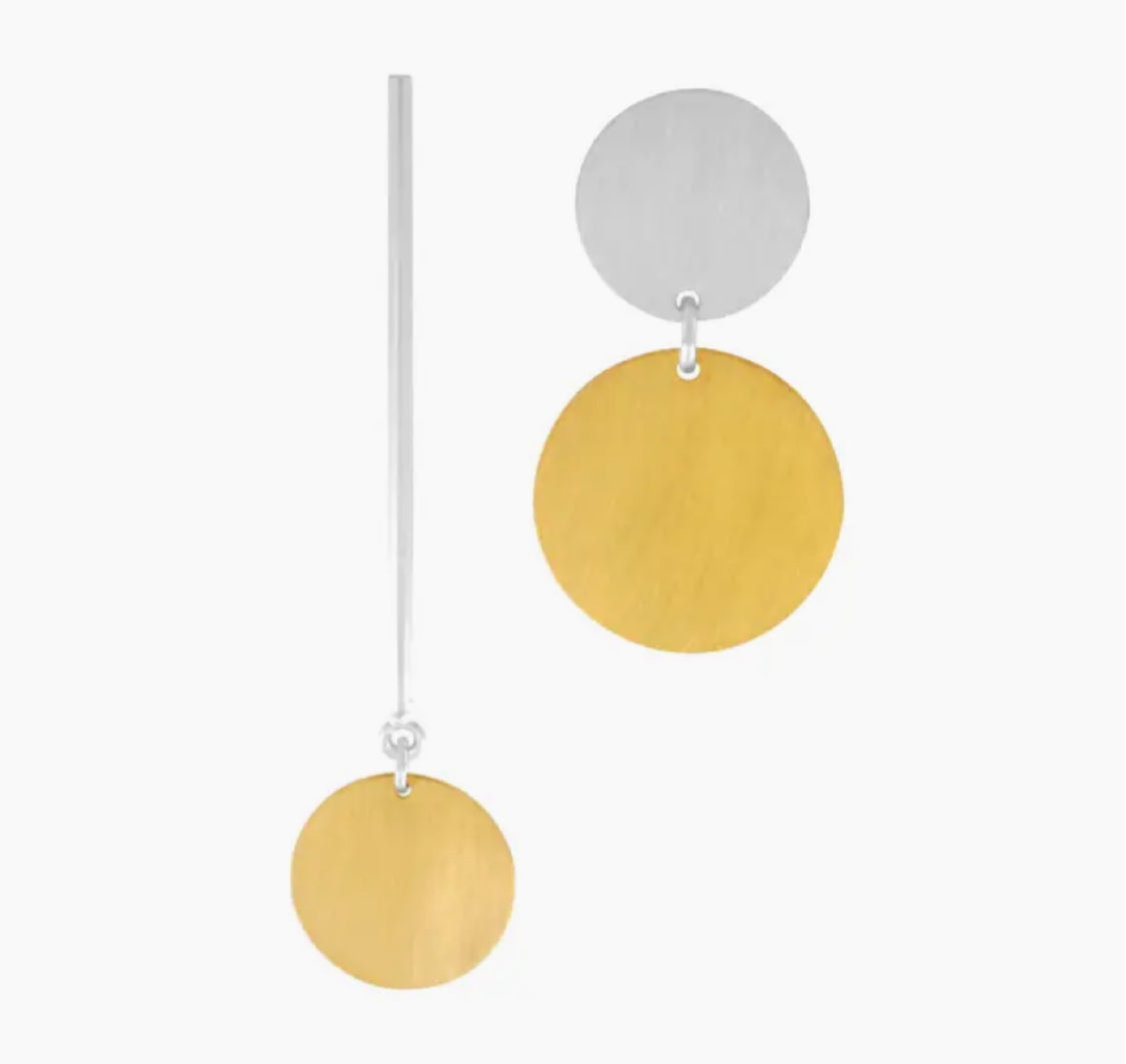 DNSK - ASYMMETRIC STUD EARRINGS