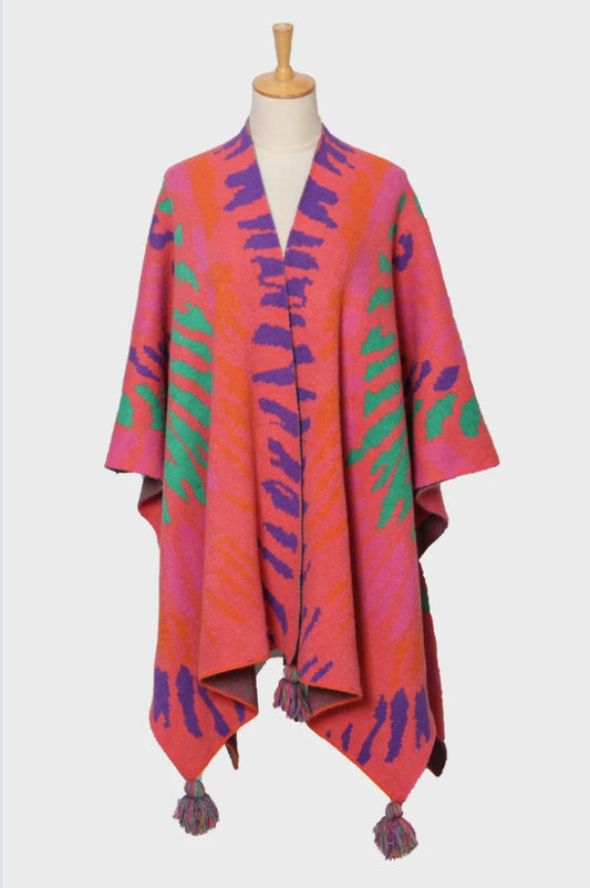MULTI KNIT CAPE