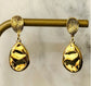 STAINLESS STEEL NUGGET DROP EARRINGS