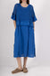 COTTON 2 PART DRESS - 8-14 - COBALT BLUE