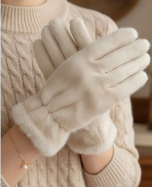 FAUX FUR GLOVES