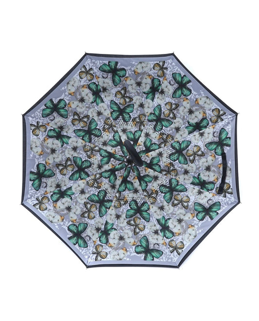 GREEN BUTTERFLY INVERTED UMBRELLA (CLICK & COLLECT ONLY)