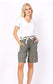 LINEN BERMUDA SHORTS - 10-14- KHAKI