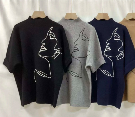 PORTRAIT KNIT - 10-16 - BLACK