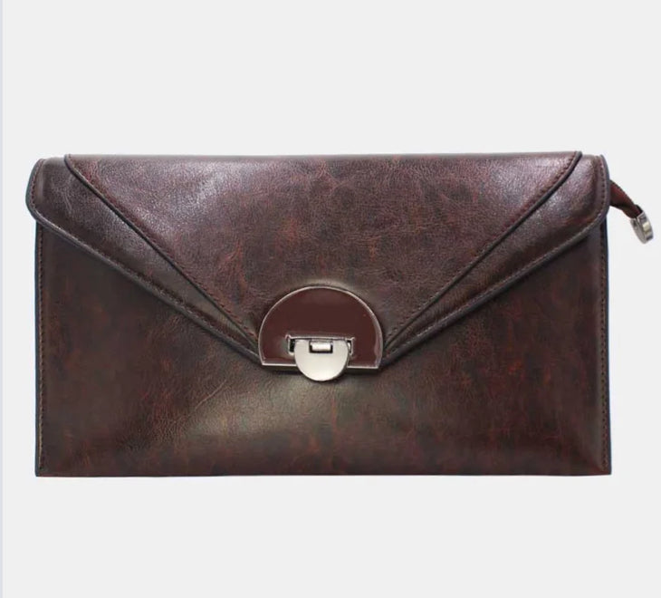 ENVELOPE OCCASION BAG - CHOCOLATE
