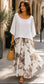 LINEN/COTTON 2 PCE DRESS & COVER UP - 10-16 - WHITE