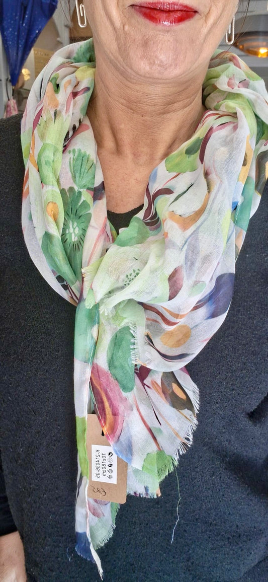 FLORAL PRINT SCARF