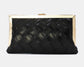 BRAIDED OCCASION BAG - BLACK
