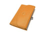 YELLOW CLASP CLOSURE LEATHER WALLET