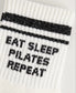 EAT SLEEP PILATES REPEAT GRIP SOCKS