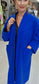 SEAM DETAIL OVERSIZED COAT - 10-16 - COBALT BLUE