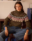 FLOWER FUNNEL KNIT - 10-16 - CHOCOLATE