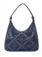 LÁSER CUT SHOULDER BAG - NAVY