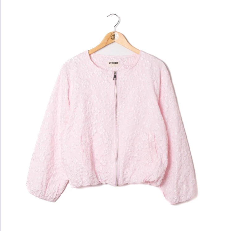 BROCADE BOMBER - 8-14 - PINK