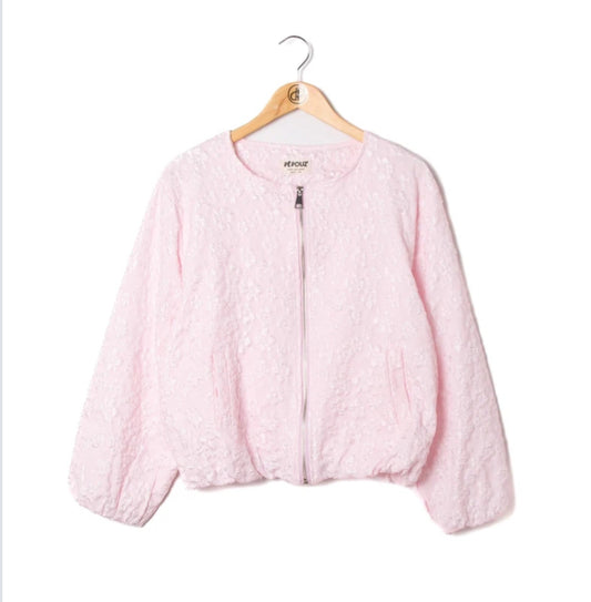 BROCADE BOMBER - 8-14 - PINK