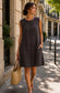 LINEN DRESS - 10-16 - CHOCOLATE