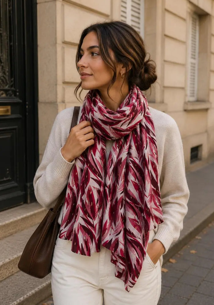 LEAF FOIL SCARF