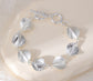 LEAF T-BAR BRACELET - SILVER