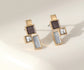 RESIN & CRYSTAL STUD EARRINGS