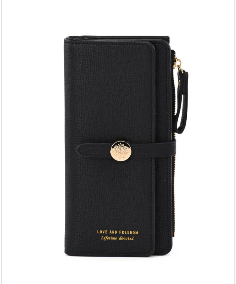 LARGE CARD WALLET - BLACK