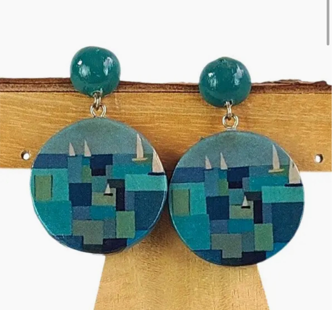 DECOUPAGE EARRINGS