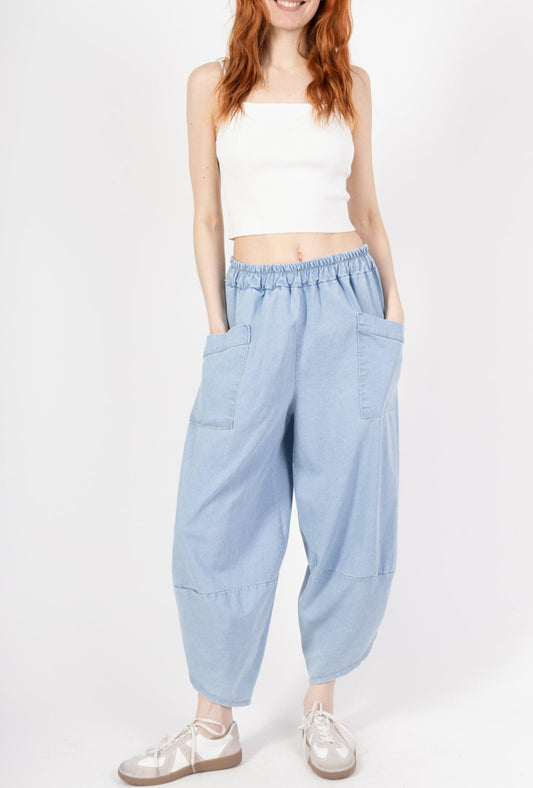 TULIP HEM DENIM PANTS - 10-16