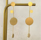 STAINLESS STEEL DOT DROP EARRINGS