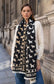 DOUBLE SIDED DOG PRINT SCARF - BLACK