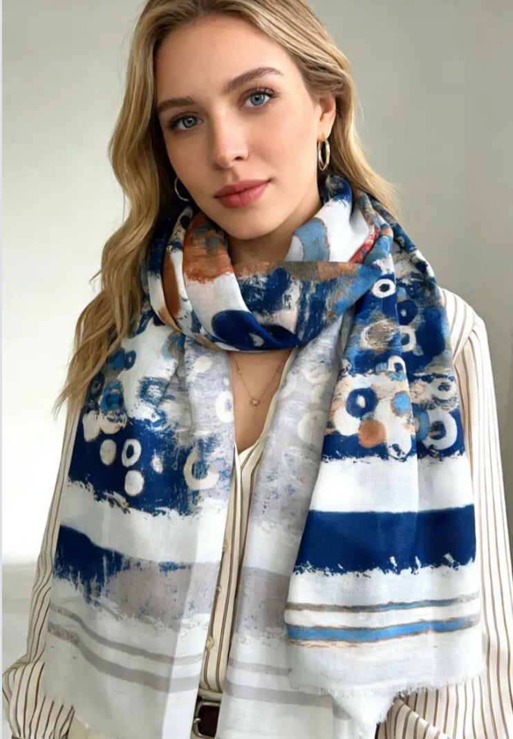 COTTON BLEND SCARF