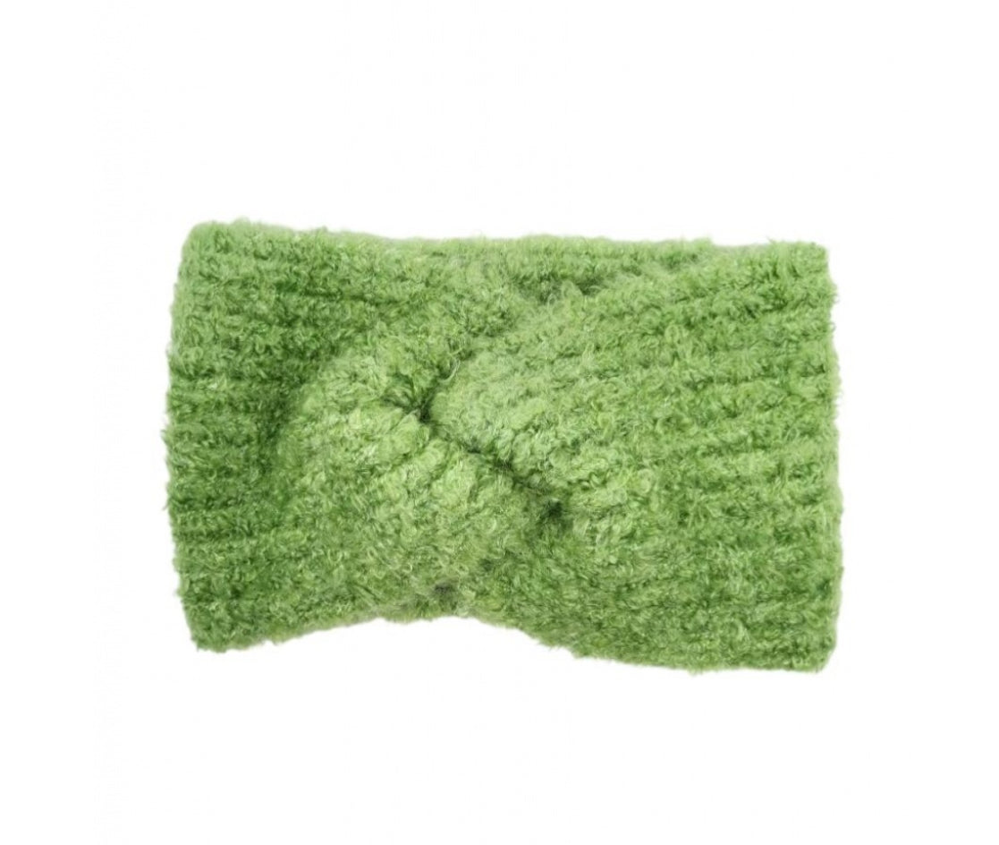 WOOL BLEND HEAD BAND - SOFT GREEN