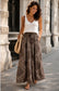 BANDANA PRINT WIDE LEG PANTS - 10-16 - CHOCOLATE