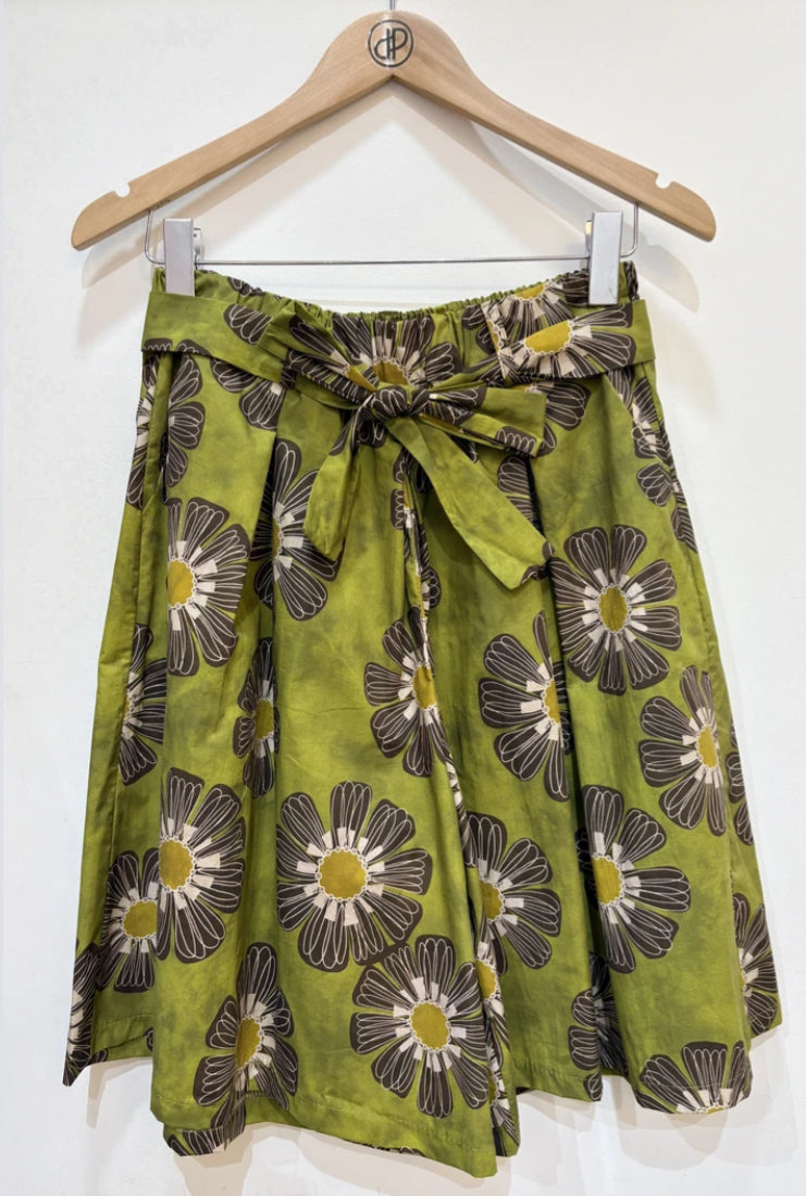 COTTON PRINT BERMUDA SHORTS