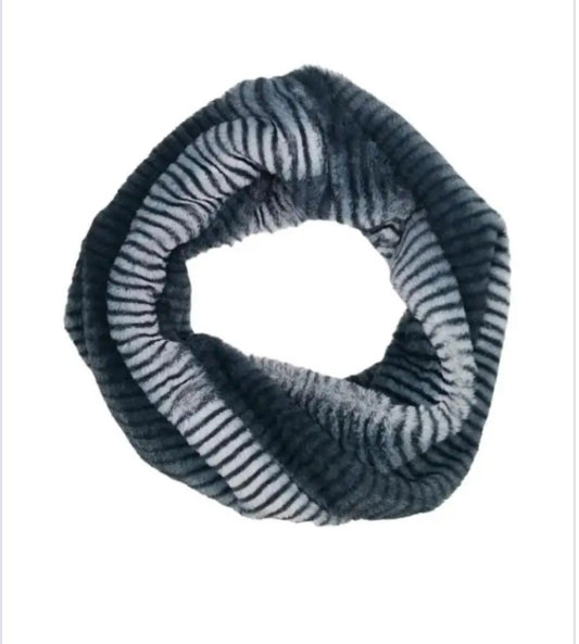 FAUX FUR SNOOD - GREY