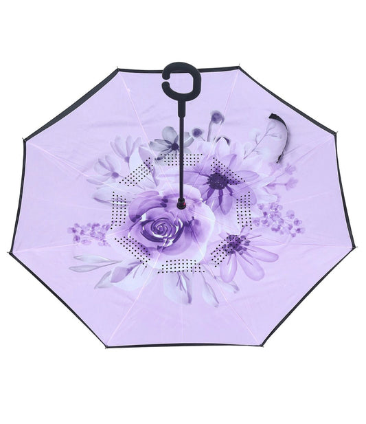 LILAC FLORAL INVERTED UMBRELLA ( CLICK & COLLECT ONLY )