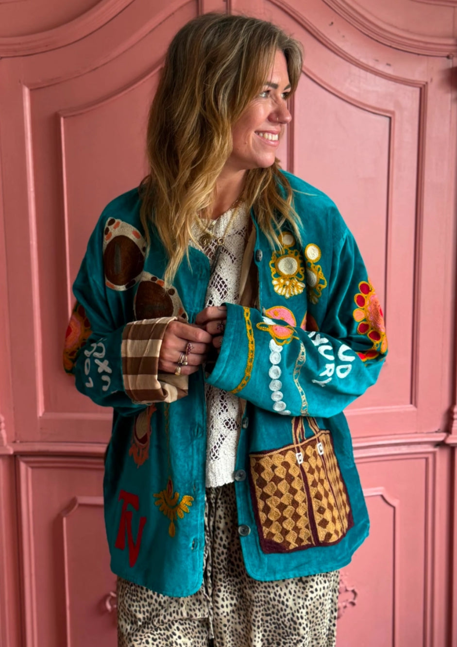 HANDMADE LINED VELVET JACKET - 12-16