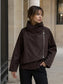 ZIP SIDE TIE JACKET - 10-16 - CHOCOLATE