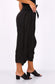 TULIP HEM LINEN PANTS - 10-16 - BLACK