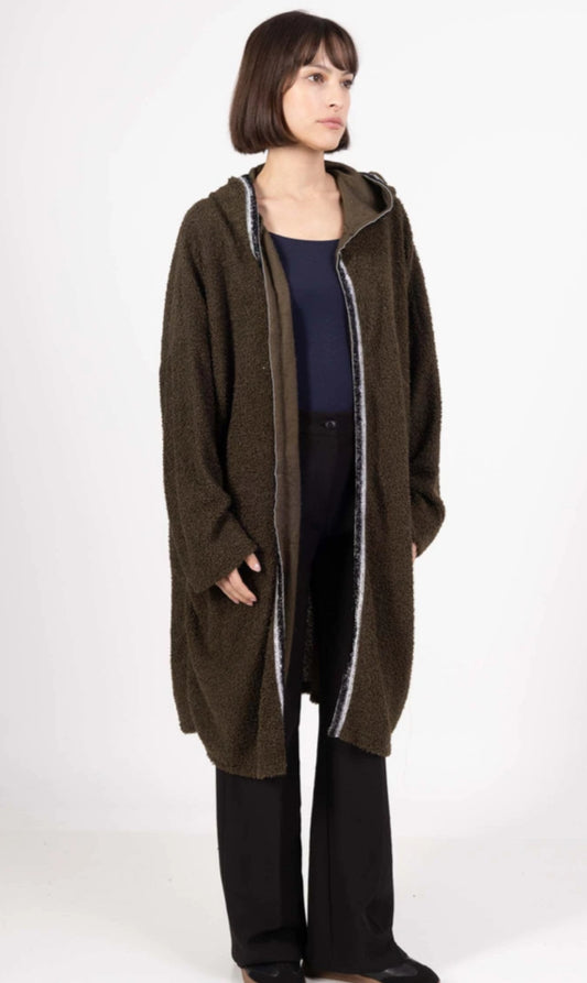 TEDDY SEQUIN STAR JACKET - 10-16/18 - KHAKI