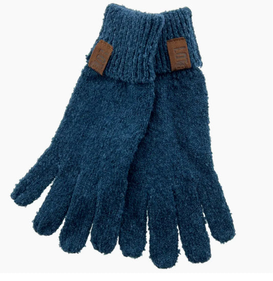 COTTON BLEND KNIT GLOVES