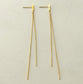 STAINLESS STEEL CHAIN DROP EARRINGS