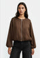 LIGHTWEIGHT BOMBER JACKET - 10-16 - CHOCOLATE