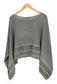 COTTON LINEN DRAPE TOP - 10-16 - CHACOAL