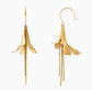 STAINLESS STEEL FUSCHIA EARRINGS