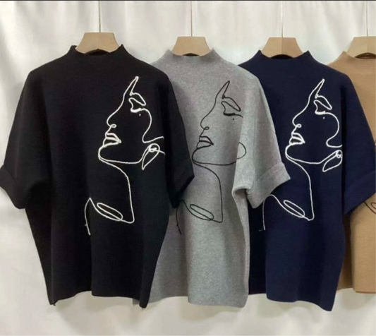 PORTRAIT KNIT - 10-16 - NAVY