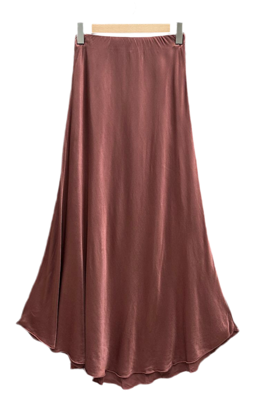 SATIN SKIRT - 8-14 - CINNAMON