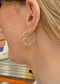 DKMV HAVE MY HEART CLADDAGH HOOP EARRINGS - 14CT GOLD PLATED