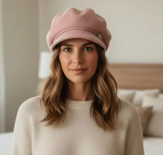 BAKER BOY HAT - PINK