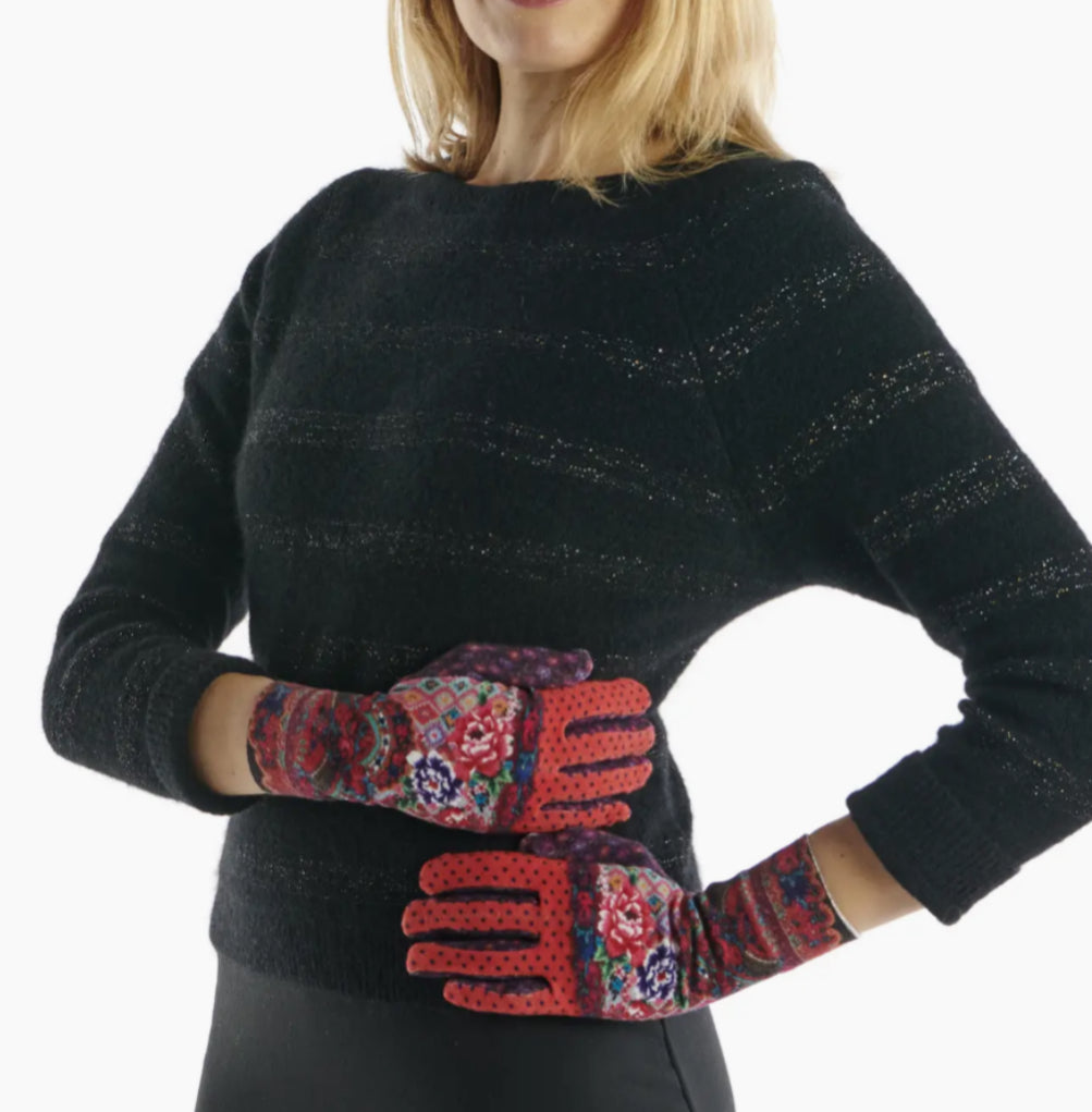 BAMBOO PRINTED GLOVES - MADE IN FRANCE