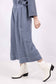 COTTON/LINEN BLEND CROPPED PALAZZO - 10-16 - BLUE