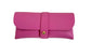 LEATHER GLASSES CASE - FUSCHIA